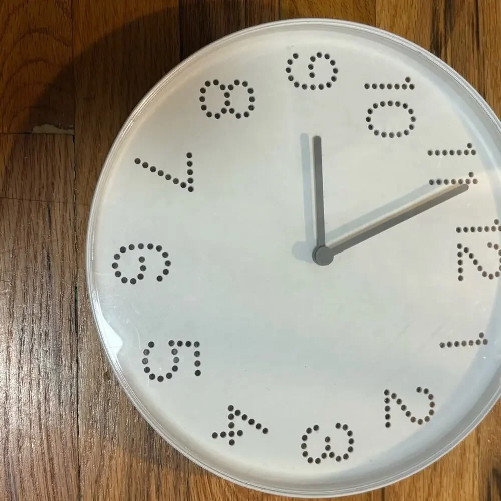 IKEA White and Black Wall Clock